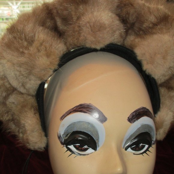 VINTAGE 40'S MINK? HEADBAND HAT NEW YORK CREATION - Picture 4 of 15